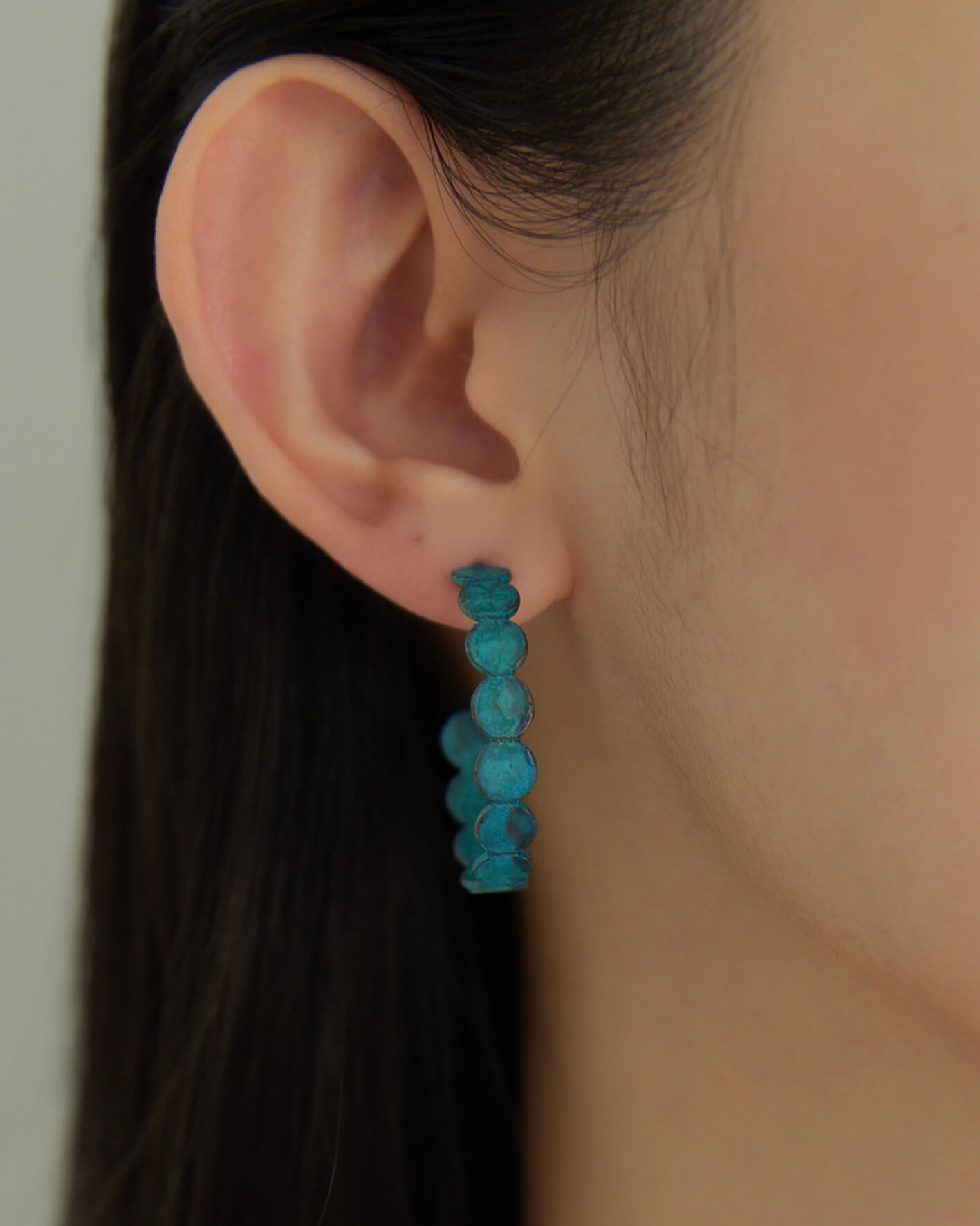 Eco安珂,韓國飾品,韓國耳環,耳針式耳環,C圈耳環,復古耳環