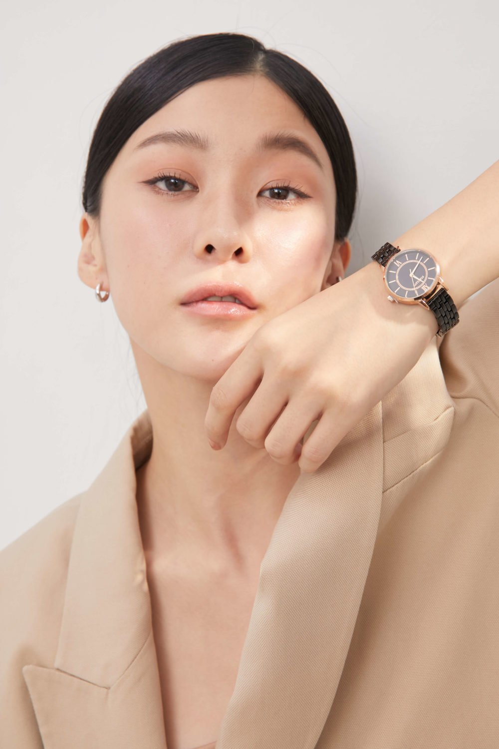 氣質手錶,簡約手錶,玫瑰金手錶,圓形手錶,流行手錶,流行飾品,韓國品牌手錶,STACCATO,韓國飾品,eco安珂飾品
