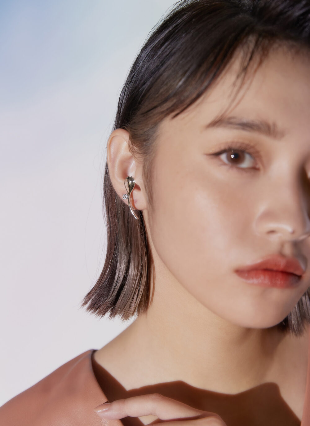 Eco安珂,韓國飾品,韓國耳環,耳針式耳環,矽膠夾耳環,透明耳夾耳環,餐具耳環,湯匙耳環