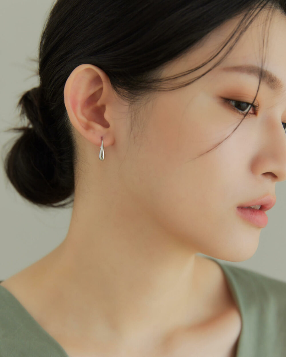 Eco安珂,韓國飾品,韓國耳環,耳針式耳環,C圈耳環,氣質耳環,後勾耳環