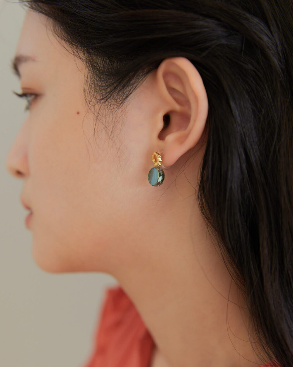 Eco安珂,韓國飾品,韓國耳環,耳針式耳環,矽膠夾耳環,透明耳夾耳環,無痛耳夾耳環,復古寶石耳環