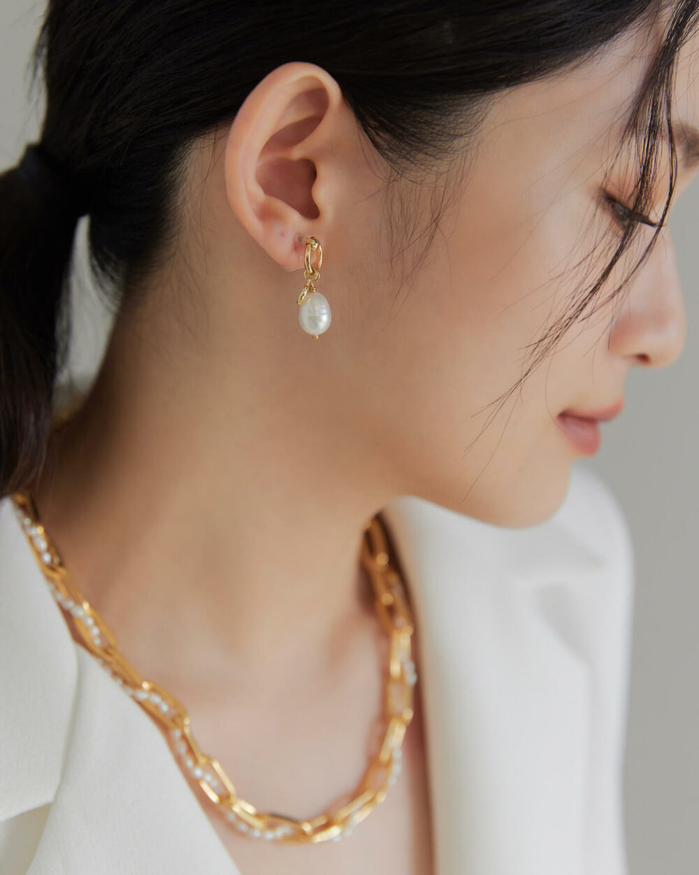 Eco安珂,韓國飾品,韓國耳環,耳針式耳環,矽膠夾耳環,透明耳夾耳環,無痛耳夾耳環,淡水珍珠耳環