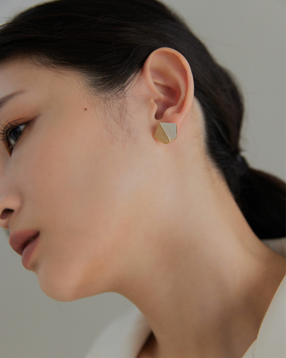Eco安珂,韓國飾品,韓國耳環,耳針式耳環,矽膠夾耳環,透明耳夾耳環,無痛耳夾耳環,珠貝耳環,幾何耳環