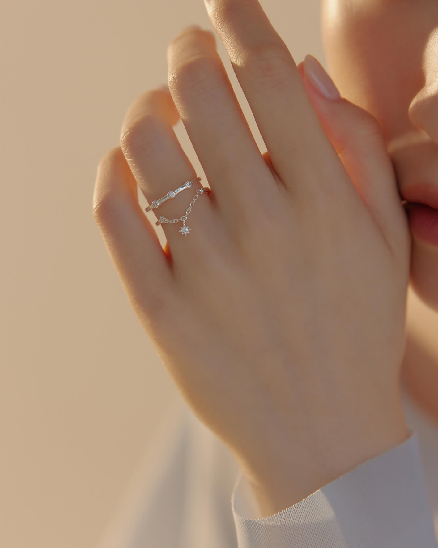 Eco安珂,韓國飾品,韓國戒指,韓國925純銀戒指,925純銀戒指,純銀戒指,純銀鍊戒