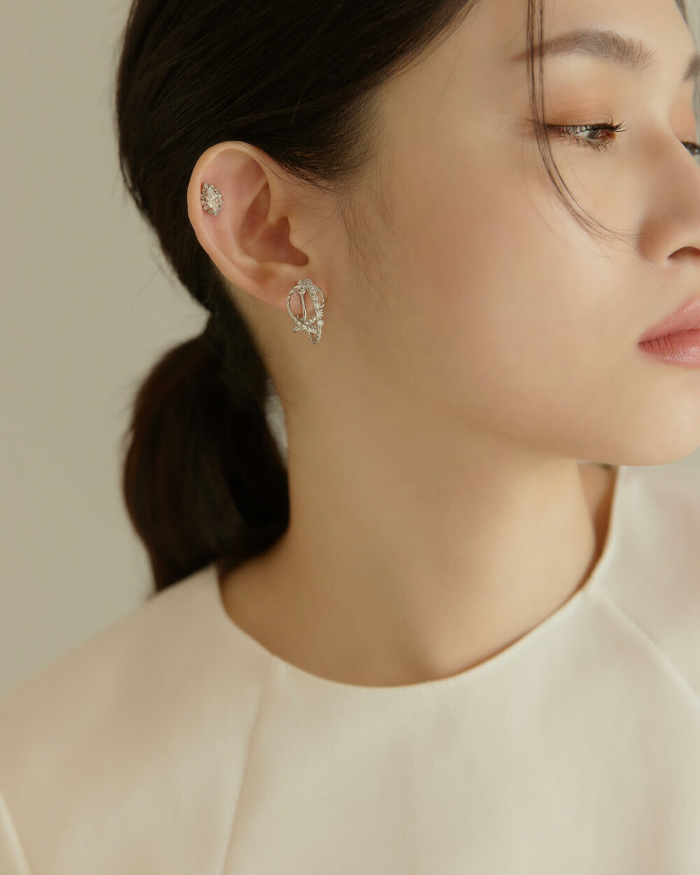 Eco安珂,韓國飾品,韓國耳環,韓國耳骨夾,韓國耳扣,耳夾式耳環,磁鐵水滴耳環,磁吸式耳環,無耳洞耳環