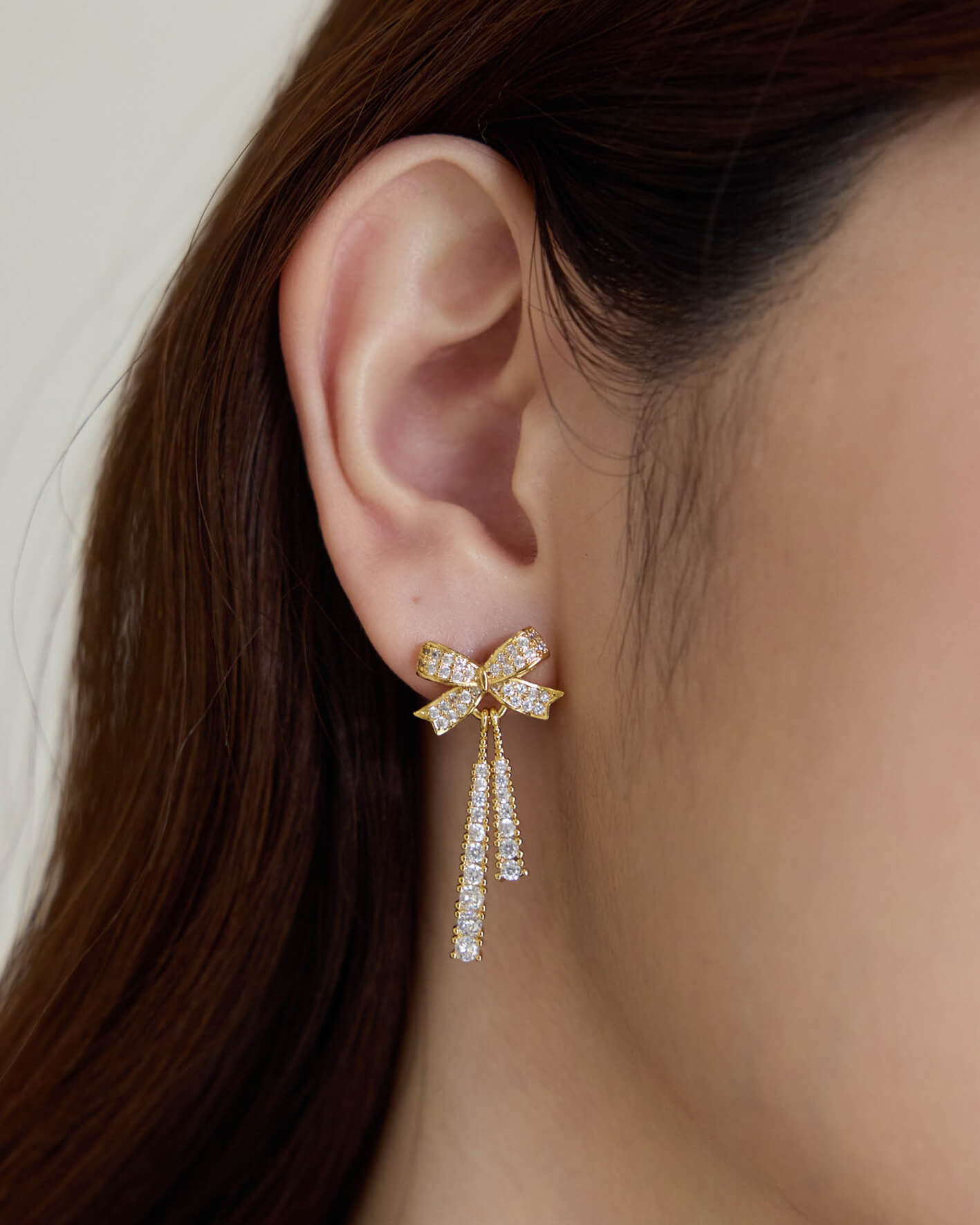 Eco安珂,韓國飾品,韓國耳環,耳針式耳環,矽膠夾耳環,透明耳夾耳環,無痛耳夾耳環,蝴蝶結垂墜耳環