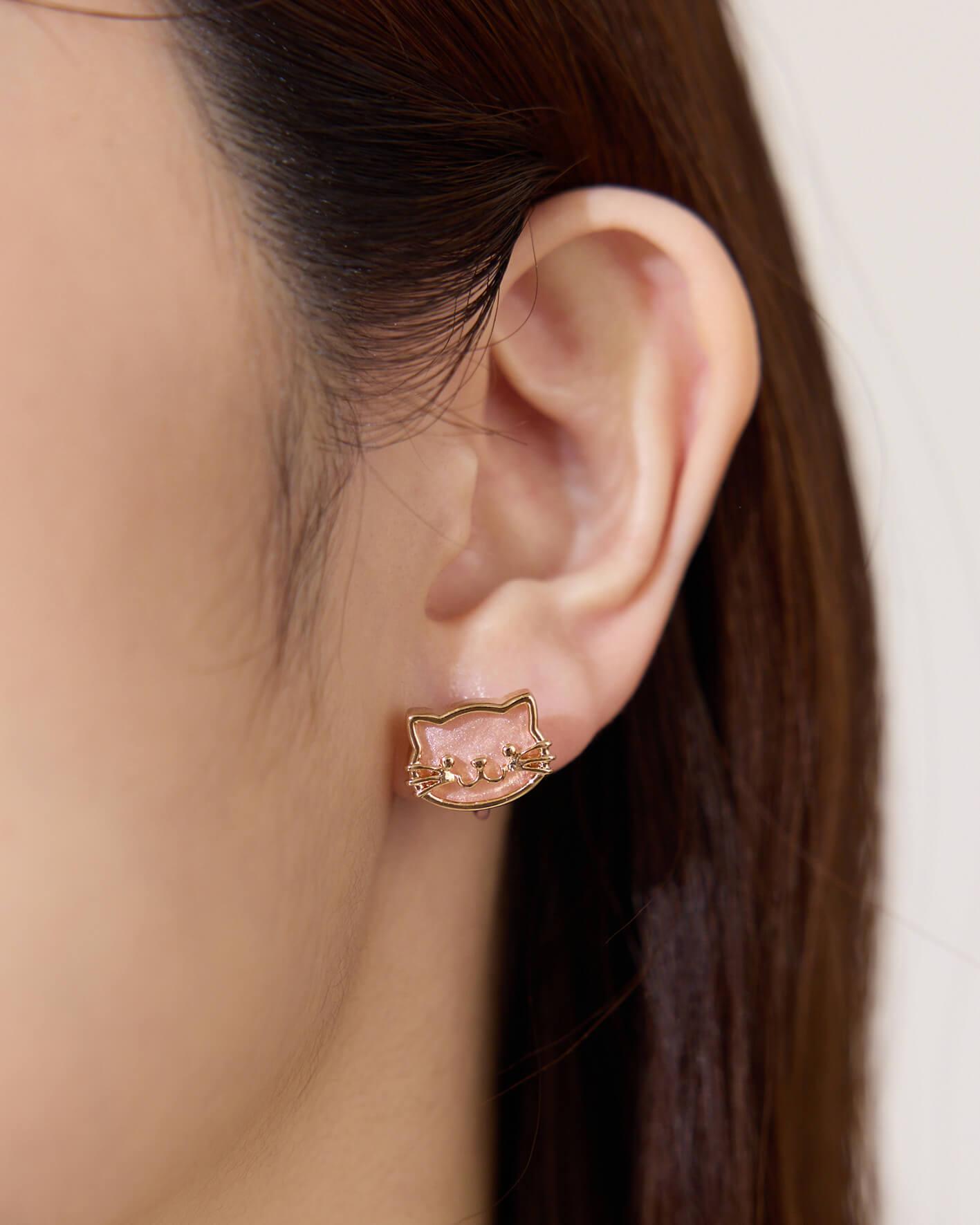 Eco安珂,韓國飾品,韓國耳環,耳針式耳環,矽膠夾耳環,透明耳夾耳環,無痛耳夾耳環,貓耳環