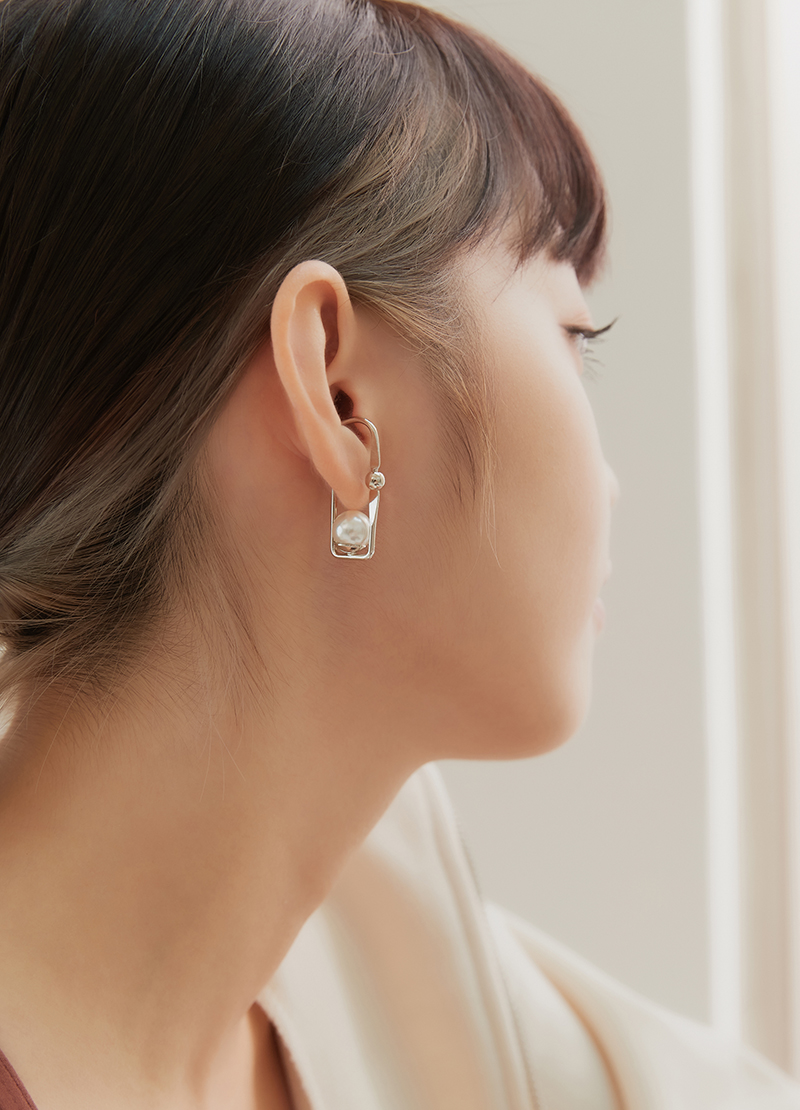 Eco安珂,韓國飾品,韓國耳環,珍珠耳骨夾,設計感耳骨夾,韓國耳骨夾,韓國耳扣,耳夾式耳環,耳骨夾,耳扣,耳骨耳環,耳窩耳環