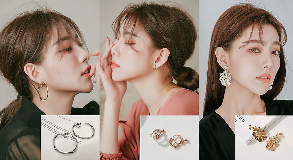 Eco安珂飾品,韓國夾式耳環,韓國耳夾,韓國耳環,夾式耳環,耳夾,耳夾式耳環,螺旋夾耳環,螺旋夾