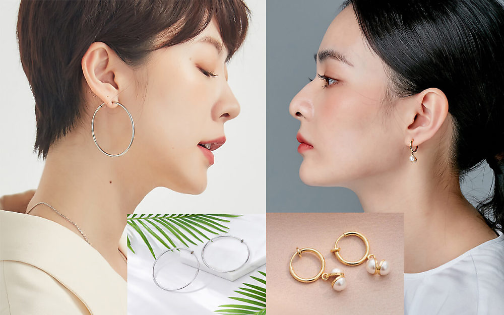 Eco安珂飾品,韓國夾式耳環,韓國耳夾,韓國耳環,夾式耳環,耳夾,耳夾式耳環,彈簧夾耳環,彈簧夾