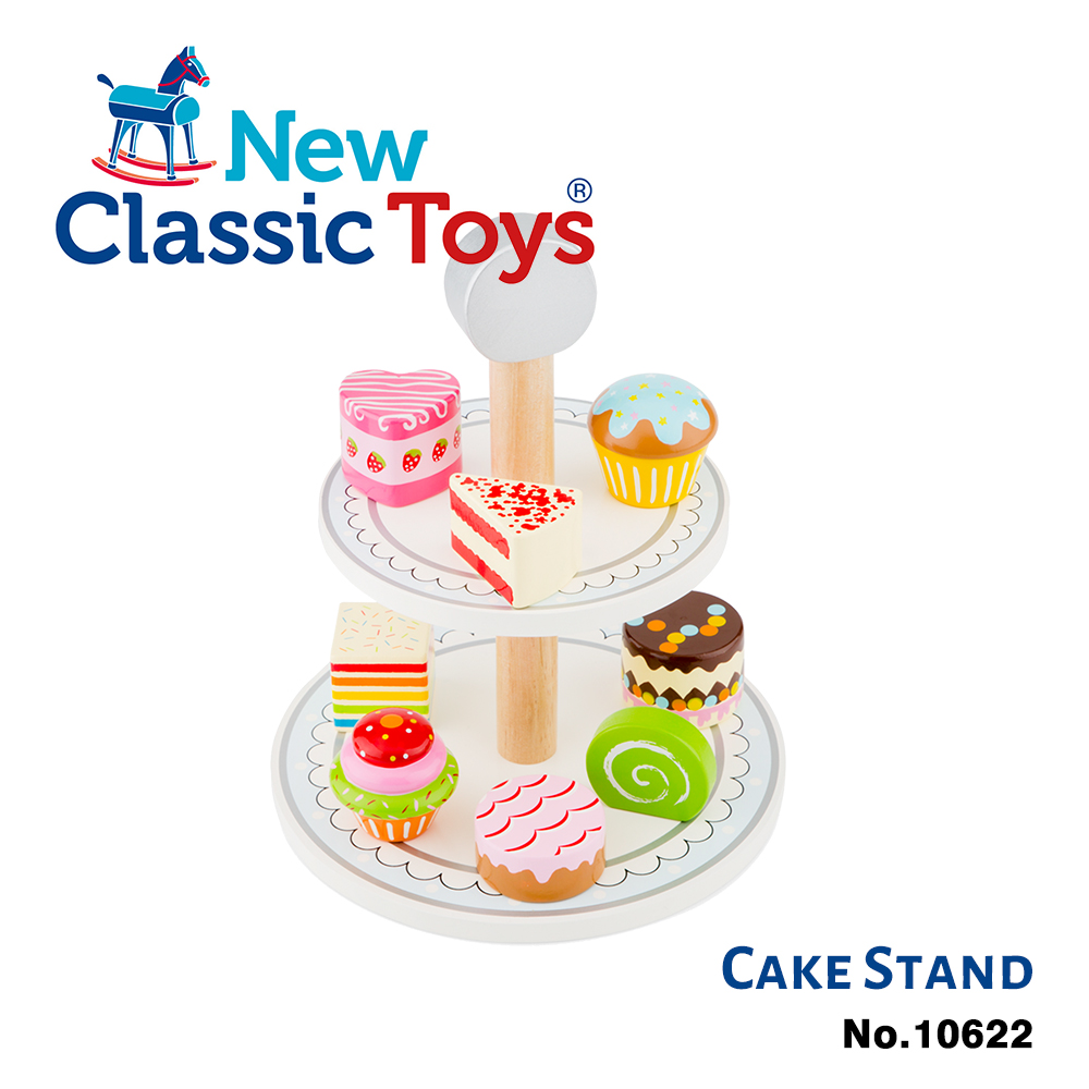 【荷蘭New Classic Toys】英式公主下午茶蛋糕組 - 10622 學習階段|2-4歲 | 幼兒期|品牌總覽|木製玩具 | New Classic Toys 荷蘭|餐廚系列