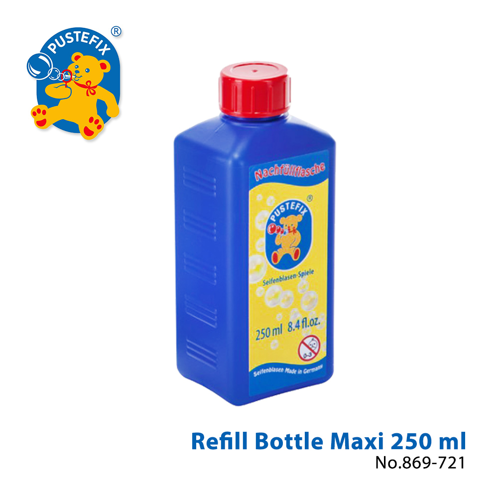【德國Pustefix】魔法泡泡水補充液250ml (藍瓶) - 869-721 學習階段|4-6歲 | 學齡前期|品牌總覽|魔法泡泡 | Pustefix 德國