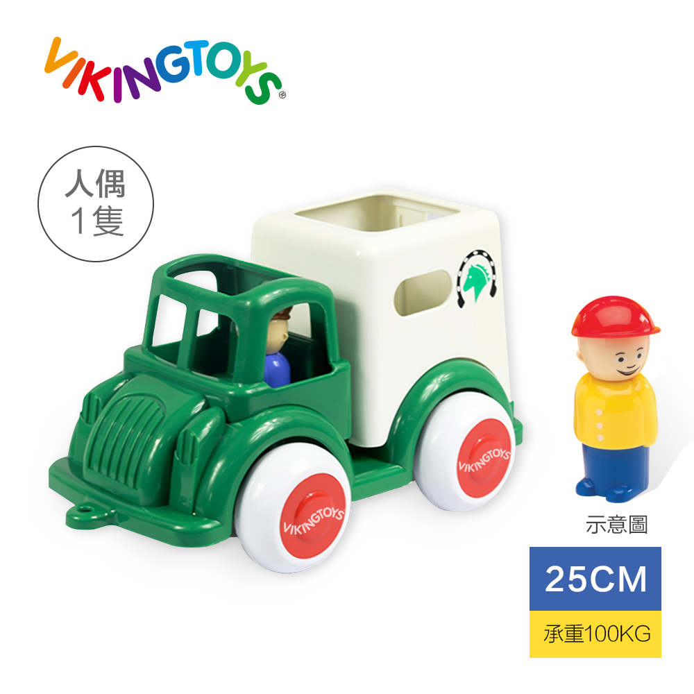 【瑞典 Viking toys】 德克小馬車(含1隻人偶2隻馬)-25cm 81259 品牌總覽|感統玩具 | Viking Toys 瑞典|車車系列