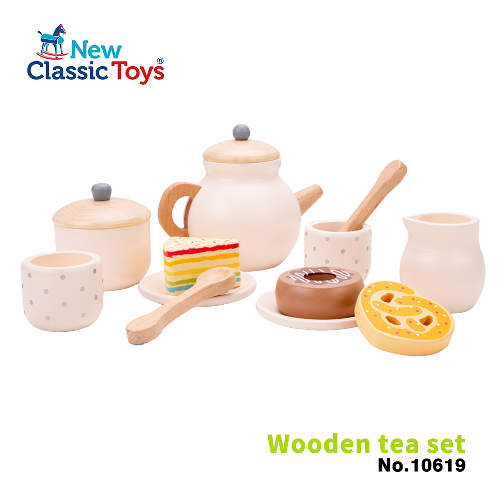 【荷蘭New Classic Toys】我的午茶時光-10619 學習階段|2-4歲 | 幼兒期|品牌總覽|木製玩具 | New Classic Toys 荷蘭|餐廚系列