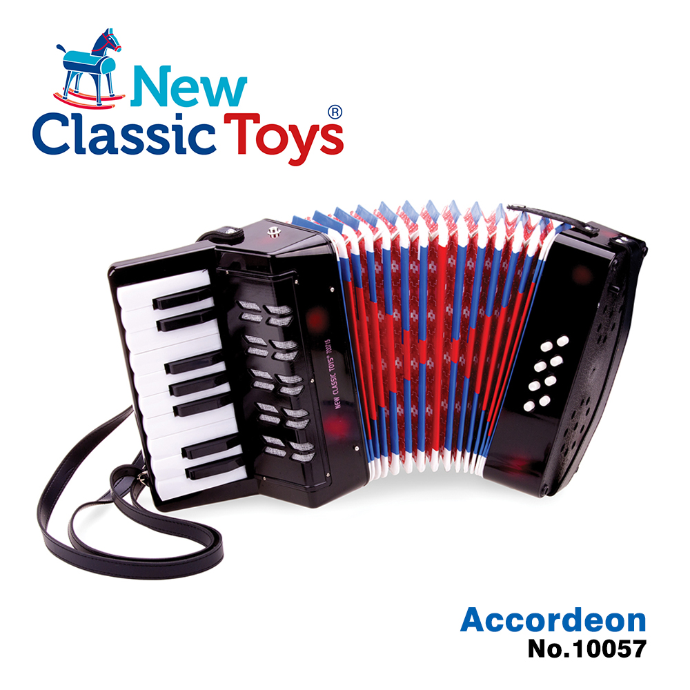 【荷蘭New Classic Toys】幼兒鍵盤式手風琴玩具 - 10057 學習階段|4-6歲 | 學齡前期|品牌總覽|木製玩具 | New Classic Toys 荷蘭|樂器系列