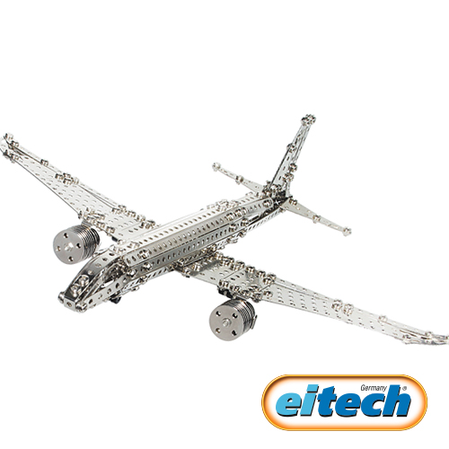 【德國eitech】益智鋼鐵玩具-航空飛機 C10 學習階段|6歲以上 | 學齡期|品牌總覽|益智鋼鐵 | Eitech 德國|飛船系列