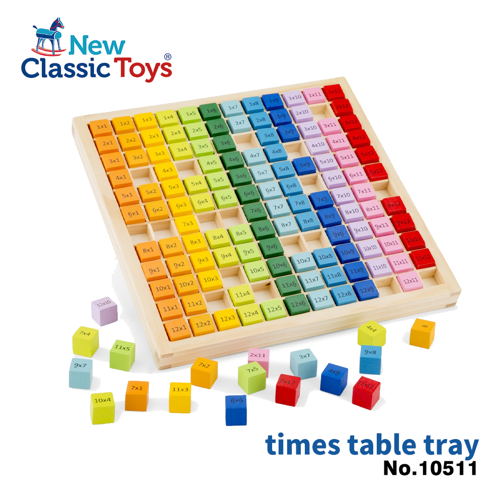 荷蘭New Classic Toys 九九乘法表學習積木玩具-10511 學習階段|4-6歲 | 學齡前期|品牌總覽|木製玩具 | New Classic Toys 荷蘭|幼兒成長