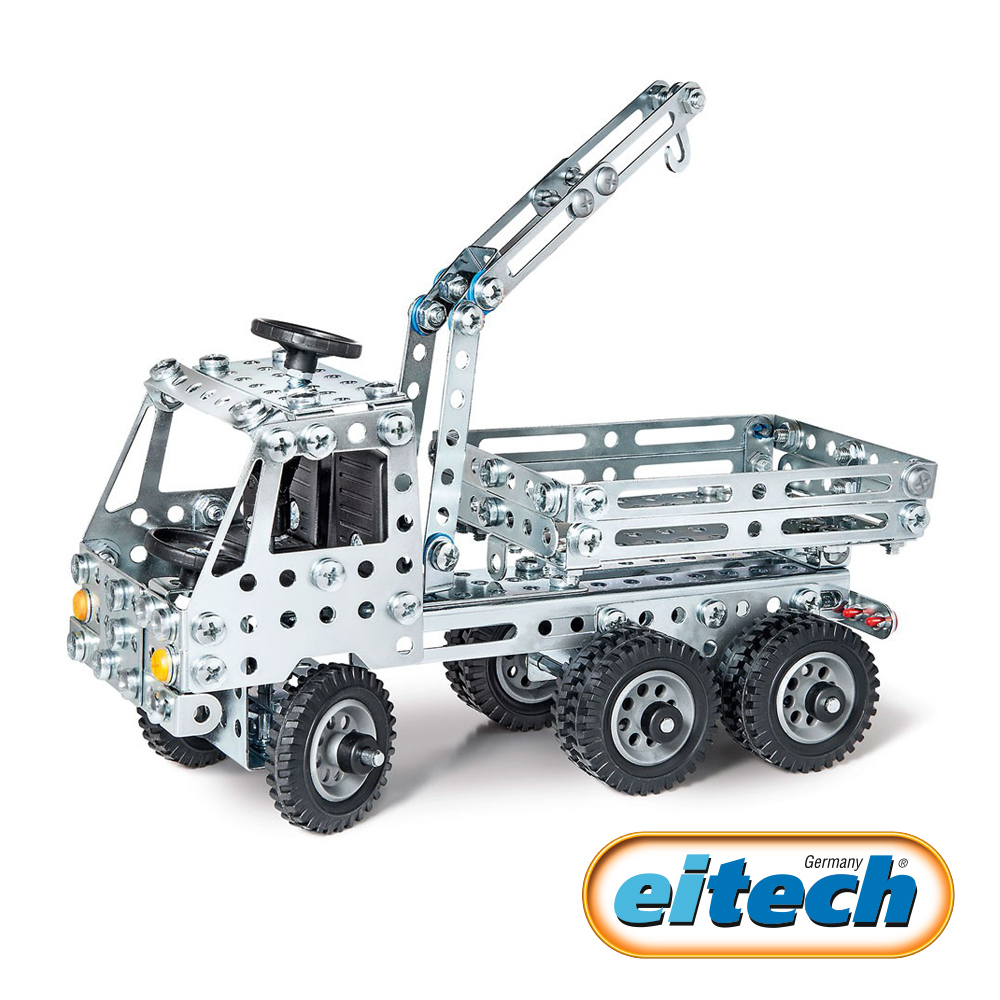 【德國eitech】益智鋼鐵玩具-起重機卡車-C301 學習階段|6歲以上 | 學齡期|品牌總覽|益智鋼鐵 | Eitech 德國|車車系列