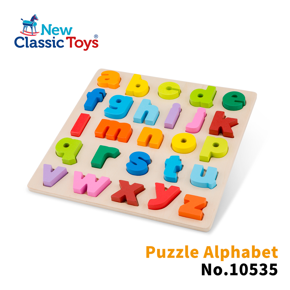 【荷蘭New Classic Toys】幼兒英文字母配對拼圖(小寫字母) - 10535 學習階段|2-4歲 | 幼兒期|品牌總覽|木製玩具 | New Classic Toys 荷蘭|幼幼系列
